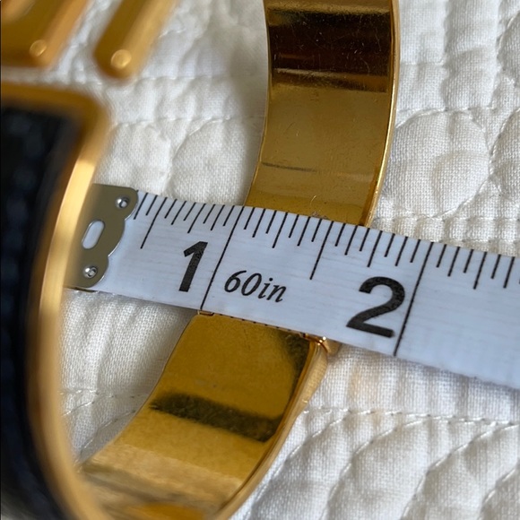 Gucci Black Python Gold Fashion Bangle/Bracelet - Picture 15 of 16
